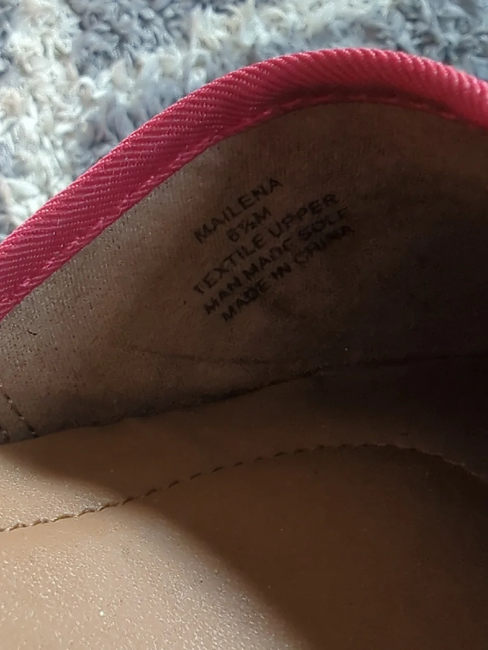 Style & Co Women’s Red Espadrille Wedge Sandals Size 6.5